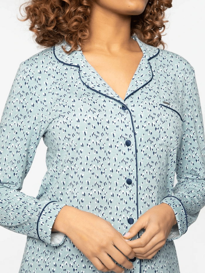 Pretty You London Loungewear Pretty You London Bamboo Collection Heart Splash Pyjamas izzi-of-baslow