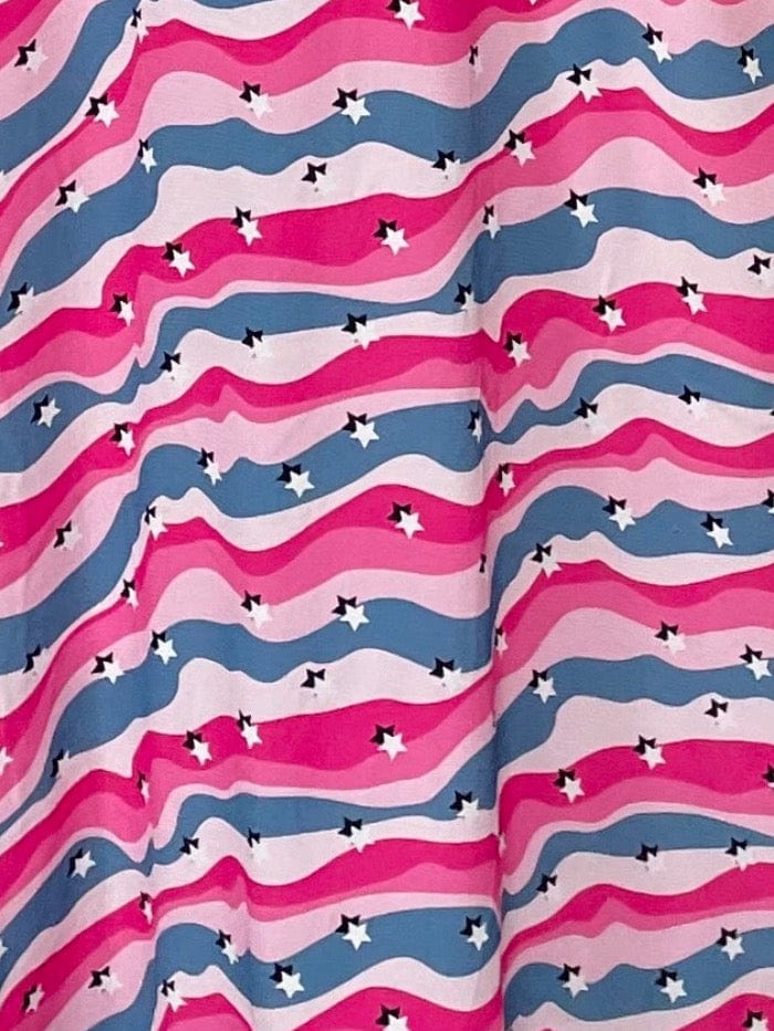 Primrose Park London Tops Primrose Park London Pink & Blue Gail Shirt Squiggle Star izzi-of-baslow