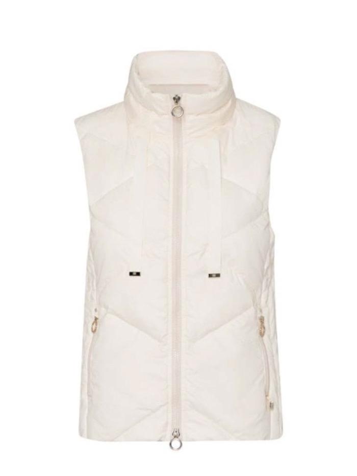 Riani Coats & Jackets Riani Biscuit Cream Padded Gilet 135320-3834 831 izzi-of-baslow
