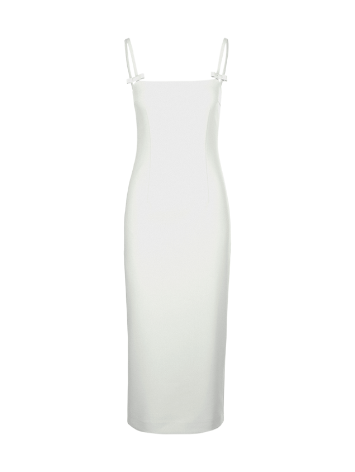 Riani Dress Riani Off-White Slim Dress With Spaghetti Straps 216400-4139 110 izzi-of-baslow
