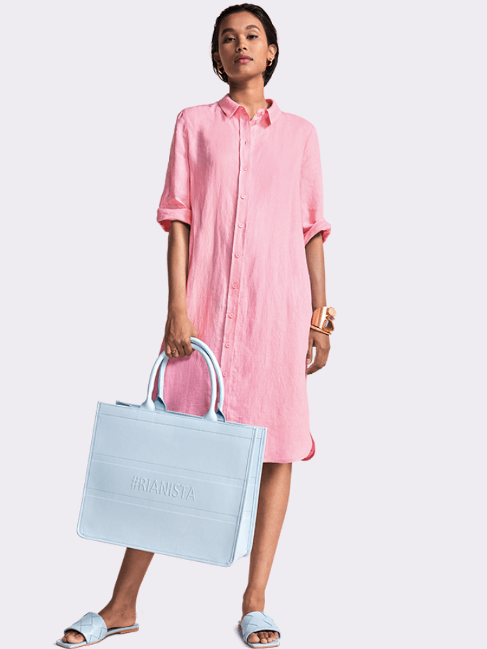 Riani Pink Rose Midi Linen Shirt Dress 246880 2272 311 Izzi of Baslow Riani Pink Rose Midi Linen Shirt Dress 246880 2272 311 Izzi of Baslow