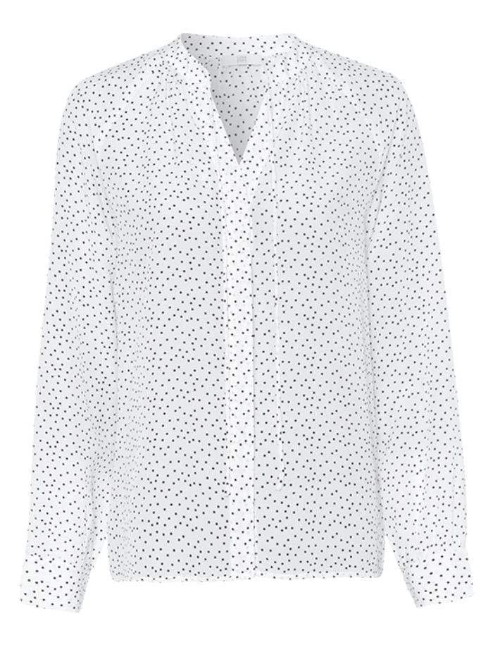 Riani Dresses Riani White Patterned Silk Blouse 145750-3872 142 izzi-of-baslow
