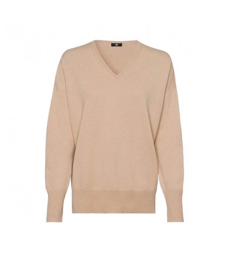Riani Knitwear Riani Long Sleeved Beige Cashmere Mix Jumper 807535/8000 izzi-of-baslow