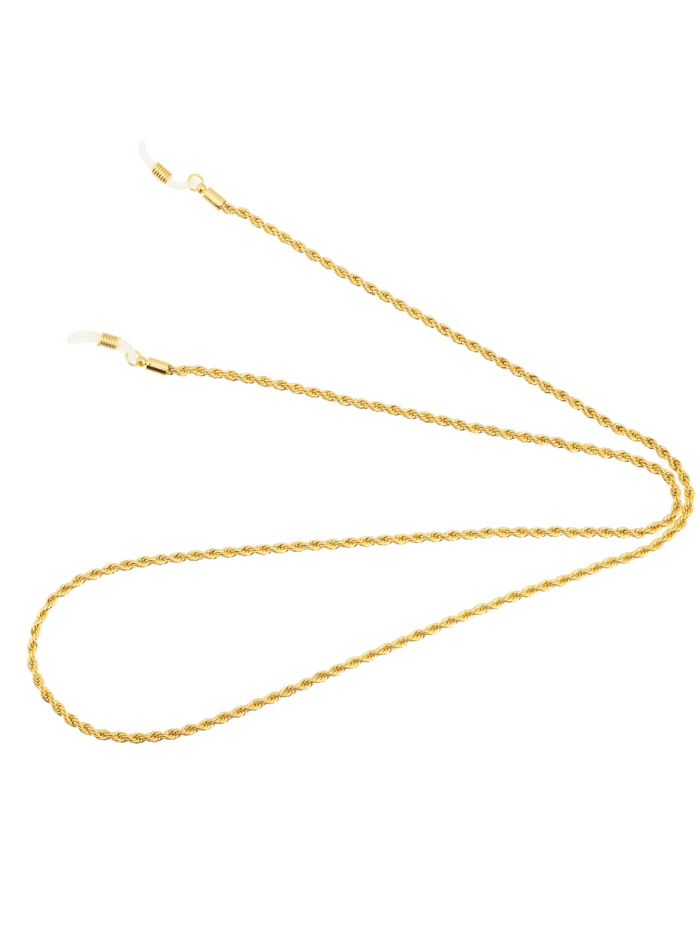 Talis Chains Accessories Talis Chains Rope Effect Gold Glasses Chain izzi-of-baslow