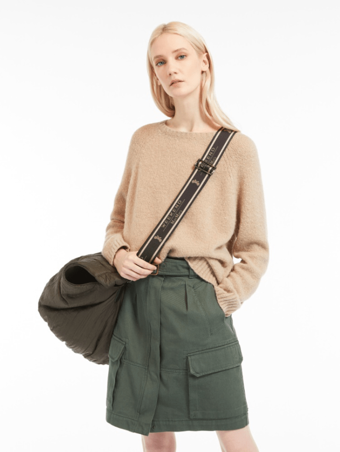 Weekend By Max Mara Knitwear Weekend By Max Mara GHIACCI Wool Blend Brown Jumper 536612296 003 izzi-of-baslow