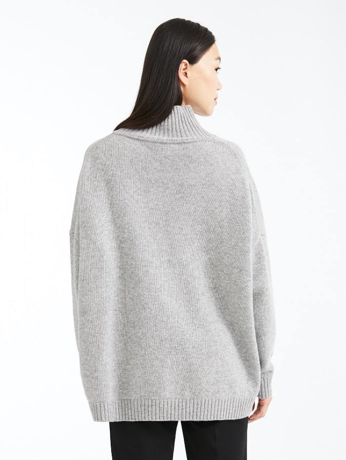 Weekend By Max Mara Knitwear Weekend by Max Mara Tondo Jumper in Grey Virgin Wool 53660603 izzi-of-baslow