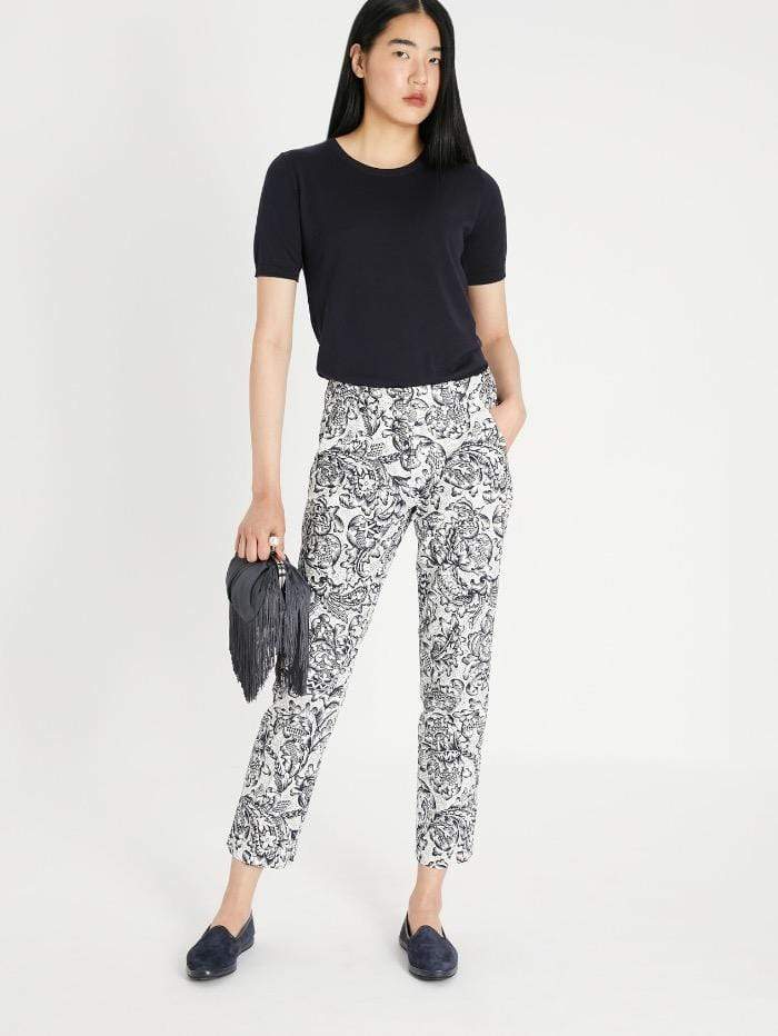 Weekend By Max Mara Loungewear Weekend Max Mara ESULE Printed Trousers 5136121900 001 izzi-of-baslow
