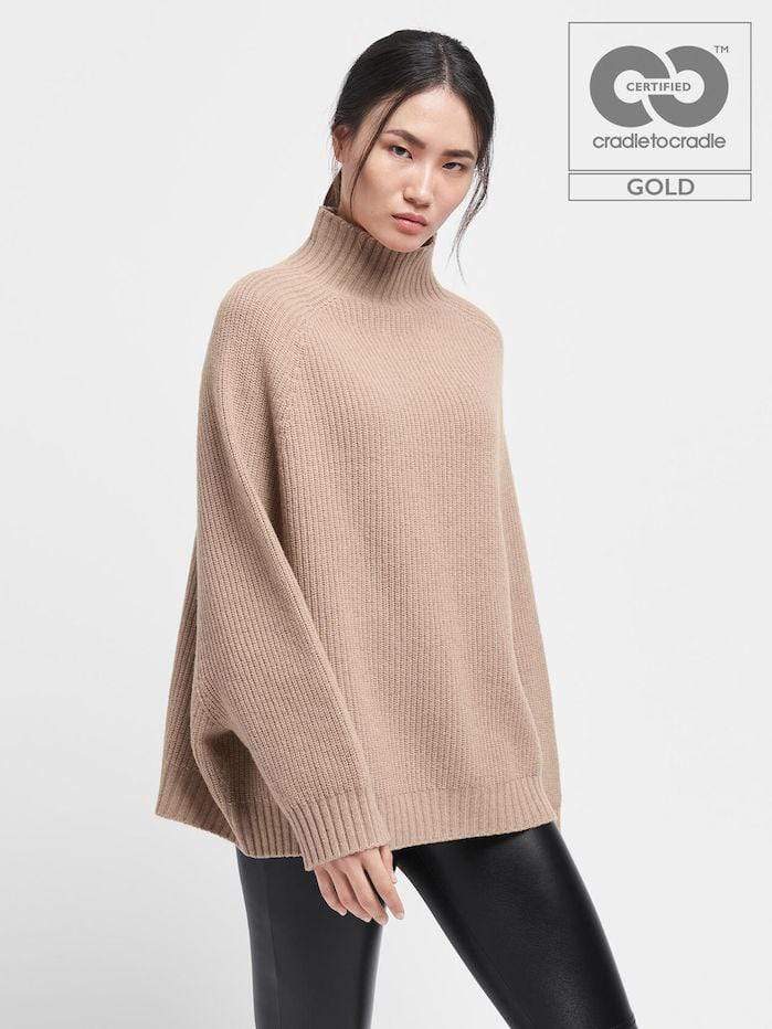 Wolford Ready To Wear By Wolford O/S XS/S Wolford Aurora Camel Pullover 52749 izzi-of-baslow