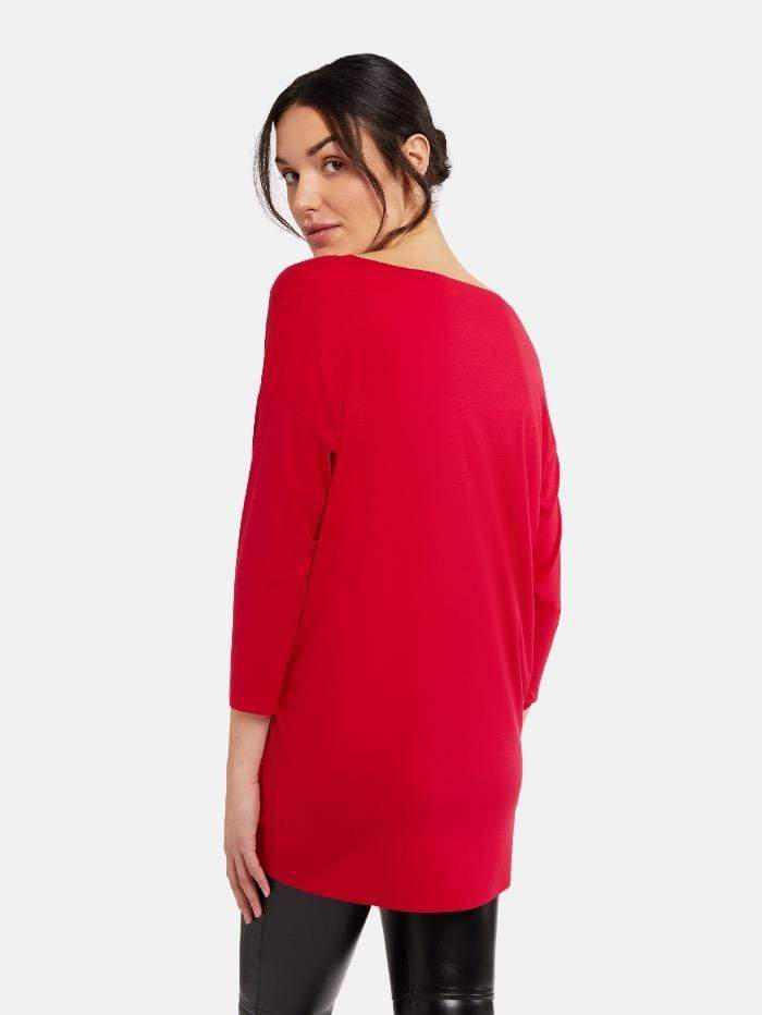 Wolford Ready To Wear By Wolford Wolford Aurora Red Pure Cut Pullover 52802 3982 izzi-of-baslow