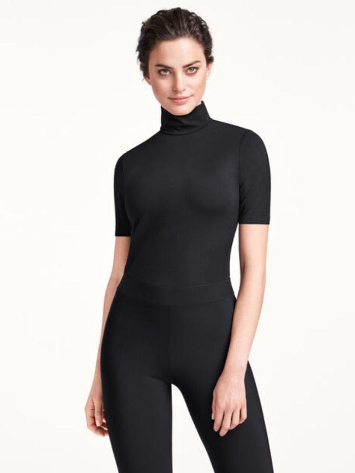 Wolford, Tops, Wolford Black Turtleneck Bodysuit Sz M