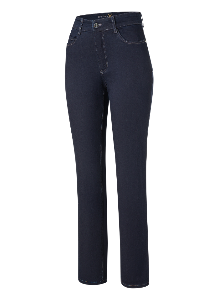 Mac-Jeans-Mac-Dream-Straight-Leg-Jeans-5401 0355L D801 Dark-Blue-Rinsewash izzi-of-baslow