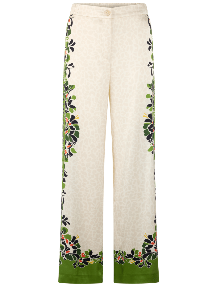 Marc Cain Collections Women's WARRI Flowing Trousers With Print Mix AC ...