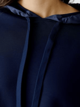Oui-Womens-Hooded-Sweatshirt-In-Dark-Blue-97812-Col-5742-izzi-of-baslow