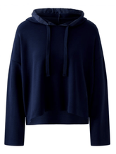 Oui-Womens-Hooded-Sweatshirt-In-Dark-Blue-97812-Col-5742-izzi-of-baslow