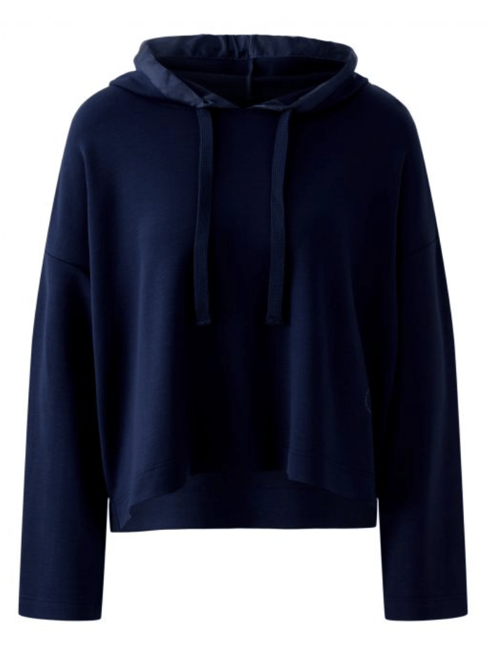 Oui-Womens-Hooded-Sweatshirt-In-Dark-Blue-97812-Col-5742-izzi-of-baslow
