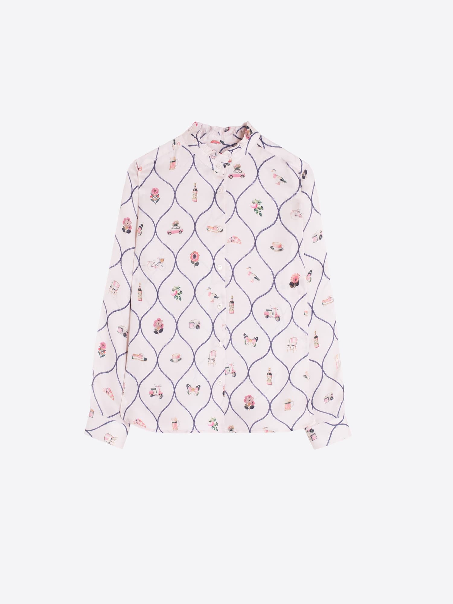 Vilagallo-Women-Frill-Stand-Up-Collar-Braserie-Print-Blouse-33850-izzi-of-baslow