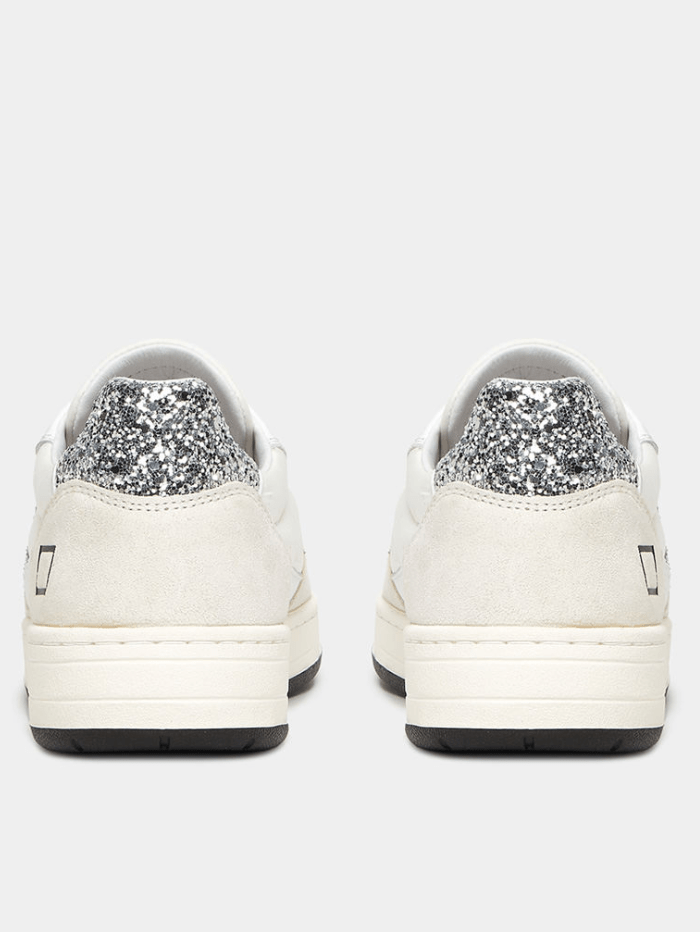 D.A.T.E- Court-2.0-Nylon-White-Glitter-Trainers W401-C2-NY-11 izzi-of-baslow