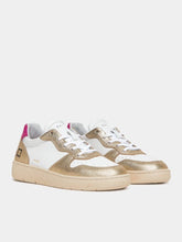 D.A.T.E. Shoes D.A.T.E. Court Laminated White Platinum Trainers W997-CR-LM-WM izzi-of-baslow