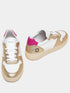 D.A.T.E. Shoes D.A.T.E. Court Laminated White Platinum Trainers W997-CR-LM-WM izzi-of-baslow