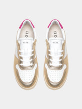 D.A.T.E. Shoes D.A.T.E. Court Laminated White Platinum Trainers W997-CR-LM-WM izzi-of-baslow