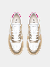 D.A.T.E. Shoes D.A.T.E. Court Laminated White Platinum Trainers W997-CR-LM-WM izzi-of-baslow