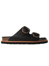 Genuins-Footwear-GALIA-Leather-Black-Flat-Sandals G105683 izzi-of-baslow