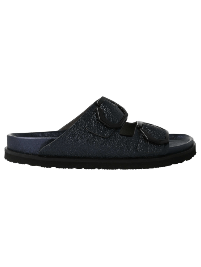 Genuins-Footwear-GALIA-Vegan-Night-Blue-Flat-Sandals G105678 izzi-of-baslow