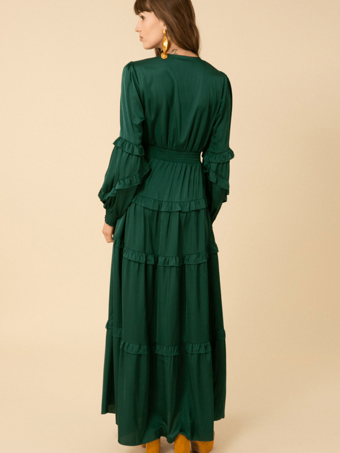 Hale-Bob-Charmeuse-Mathilde-Tiered-Maxi-Dress-In-Emerald-Green 38TJ604S izzi-of-baslow
