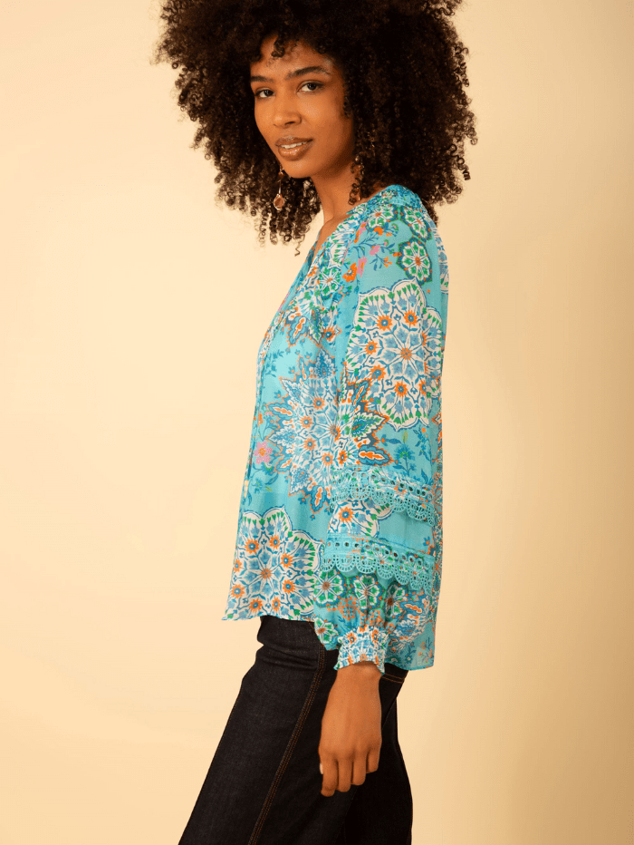 Hale-Bob-Llllth-Turquoise-With-Print-Top-H43EK220A-Col-TUR-izzi-of-baslow