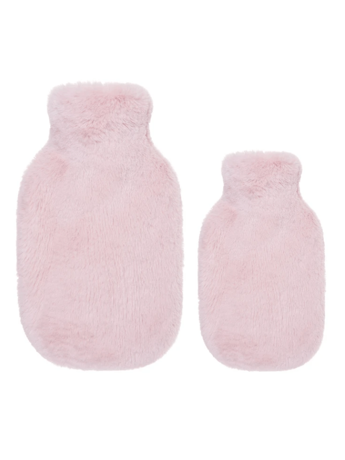 Helen Moore Accessories Standard Helen Moore T Standard Faux Fur Hot Water Bottle Pink Blossom Cloud izzi-of-baslow