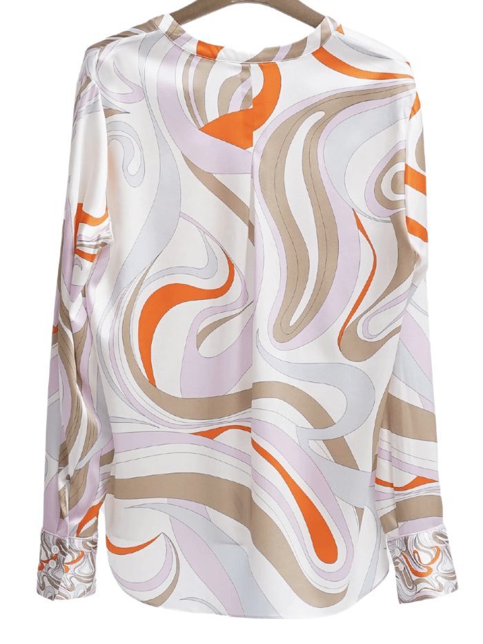 Herzen’s Angelegenheit Tops Herzen’s Angelegenheit Kiko Multi Printed Tunic Blouse 25233 6171 233032 izzi-of-baslow