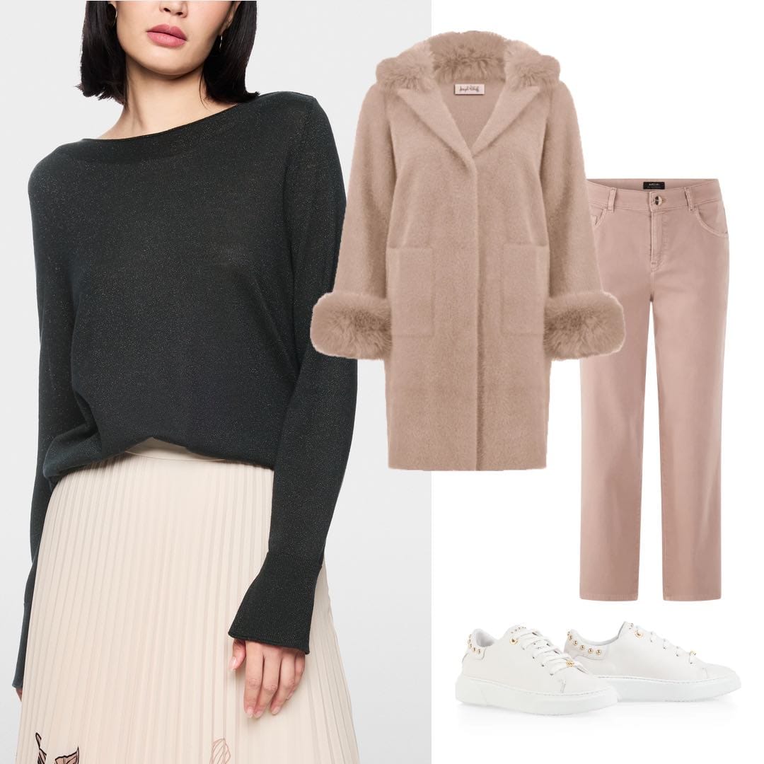 how-to-style-marc-cain-lurex-jumper