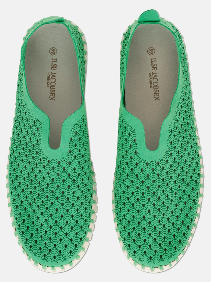 Ilse-Jacobsen-Slip-On-Flats-In-Fern-Green-TULIP3275-Col-493 izzi-of-baslow