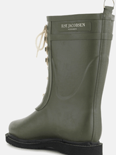 Ilse-Jacobsen-Medium-Length-Rubber-Lace-Up-Wellington-Boots-Army-RUB 15 41 izzi-of-baslow