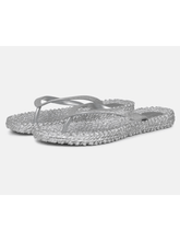 Ilse Jacobsen Shoes Ilse Jacobsen Flip Flops With Glitter In Silver CHEERFUL01 Col 710 izzi-of-baslow