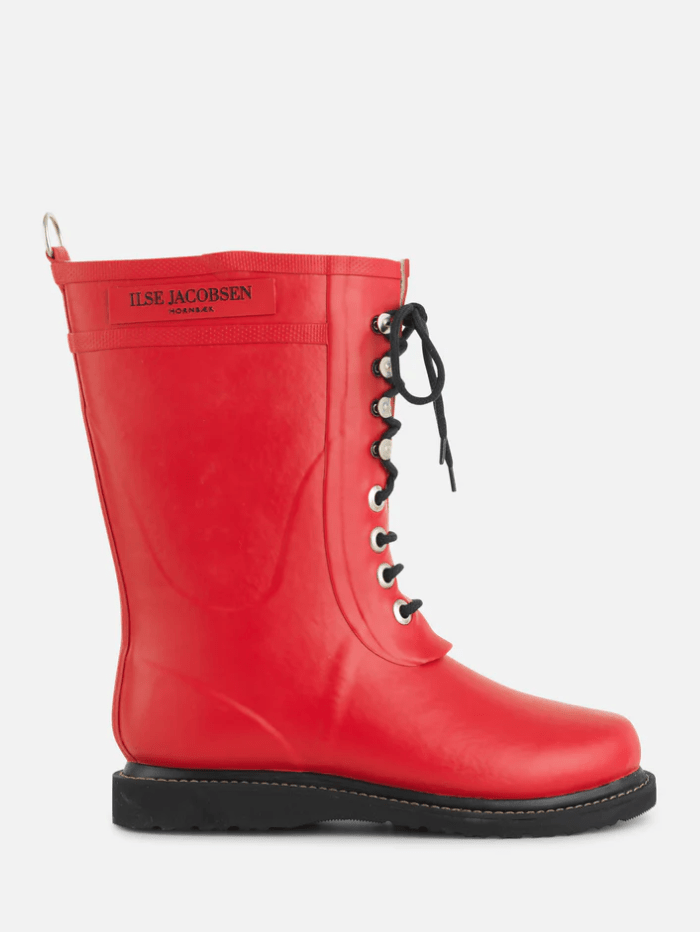 Ilse-Jacobsen-Medium-Length-Rubber-Lace-Up-Wellington-Boots-Deep-Red RUB 15 303 izzi-of-baslow