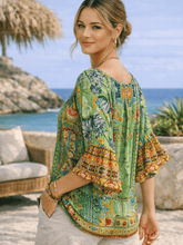 Inoa Tops Inoa Capri Kentia Top In Green With Crystals izzi-of-baslow