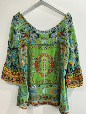 Inoa Matera Kentia Print Top With Crystals main image 1