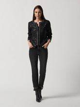 Joseph Ribkoff Coats and Jackets Joseph Ribkoff Black Faux-Leather and Mesh Jacket 233962 11 izzi-of-baslow