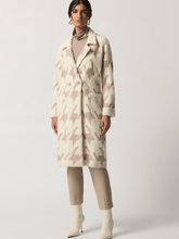 Joseph Ribkoff Coats and Jackets Joseph Ribkoff Houndstooth Straight Coat In Winter White/Oatmeal 233941 4122 izzi-of-baslow