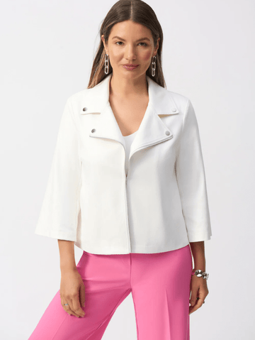 Joseph Ribkoff Women's Vanilla Faux Suede Swing Jacket 251908 Col 1761