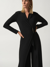 Joseph Ribkoff Black Wrap Culotte Jumpsuit 233097 Col 11 izzi-of-baslow