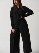 Joseph Ribkoff Black Wrap Culotte Jumpsuit 233097 Col 11 izzi-of-baslow