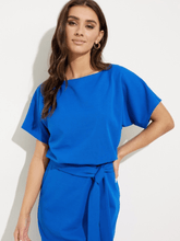 Joseph Ribkoff Dresses Joseph Ribkoff Blue Belted Dress 231015 3971 izzi-of-baslow