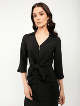 Joseph-Ribkoff-Lux-Twill-Sheath-Dress-In-Black-242011-Col-11-izzi-of-baslow