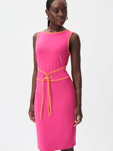 Joseph-Ribkoff-Silky-Knit-Pink-Dress 232226 Col 4064 izzi-of-baslow