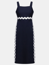 straight dresses for women Joseph Ribkoff Women's Woven Twill Straight Dress With Contrast Trim 2 – Izzi of Baslow