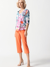 Joseph-Ribkoff-Colourful-Scribble-Print-Top 242179 Col 2539 izzi-of-baslow