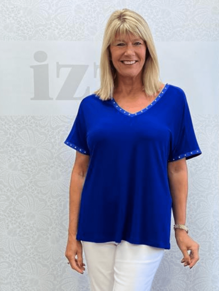 Joseph Ribkoff Tops Joseph Ribkoff Sapphire Blue Top 232024 2922 izzi-of-baslow