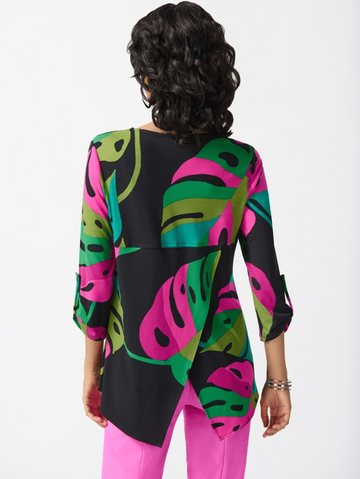 Joseph-Ribkoff-Silky-Knit-Tropical-Print-Tunic-242232 Col 178 izzi-of-baslow